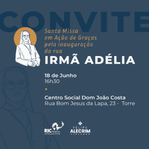Rua no Recife receberá o nome de Irmã Adélia